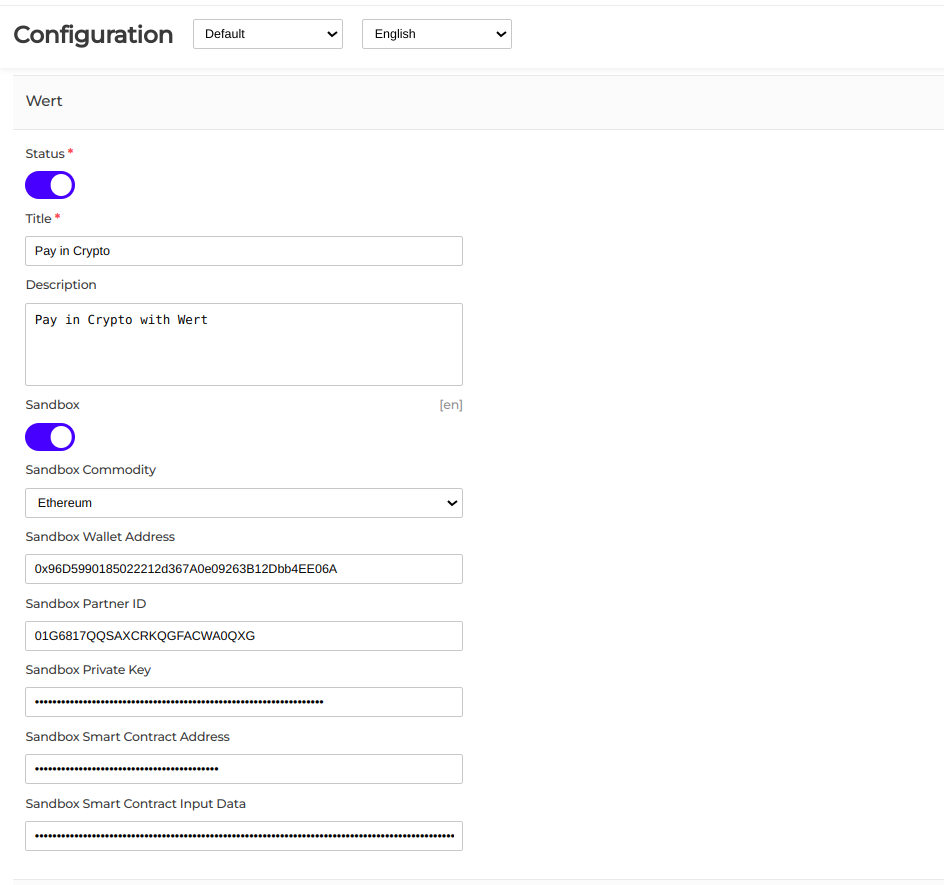 Enable option easily with store configuration.